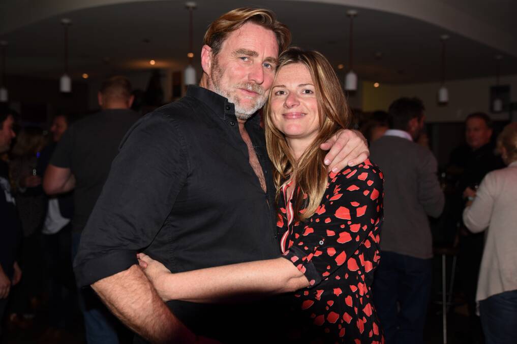 Carsten Prien and Julia Zemiro at the Two's Company performance. Photo supplied