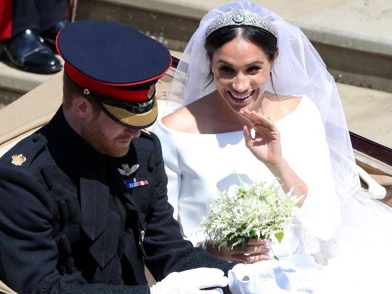 Prince Harry's mother Diana was remembered with flowers in Meghan Markle's wedding bouquet.
