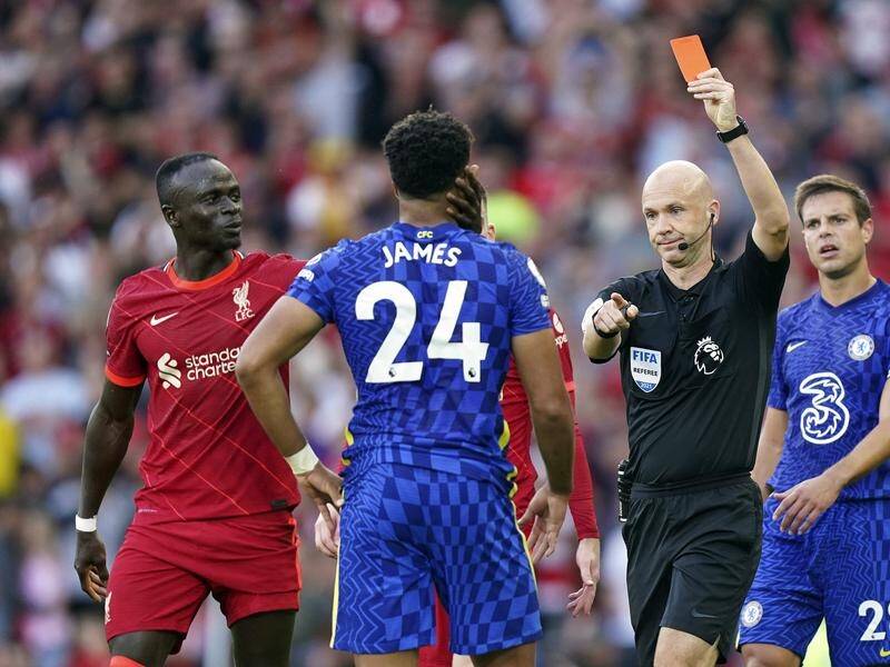 Chelsea have been charged by the FA after players protested Reece James' red card.