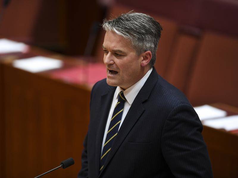 Mathias Cormann has secured Senate support to debate the tax plan to exclude the big four banks.