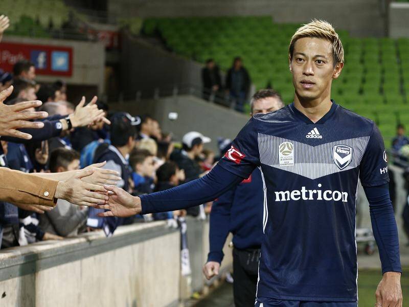 Departing Melbourne Victory forward Keisuke Honda scored seven goals in 20 A-League games.