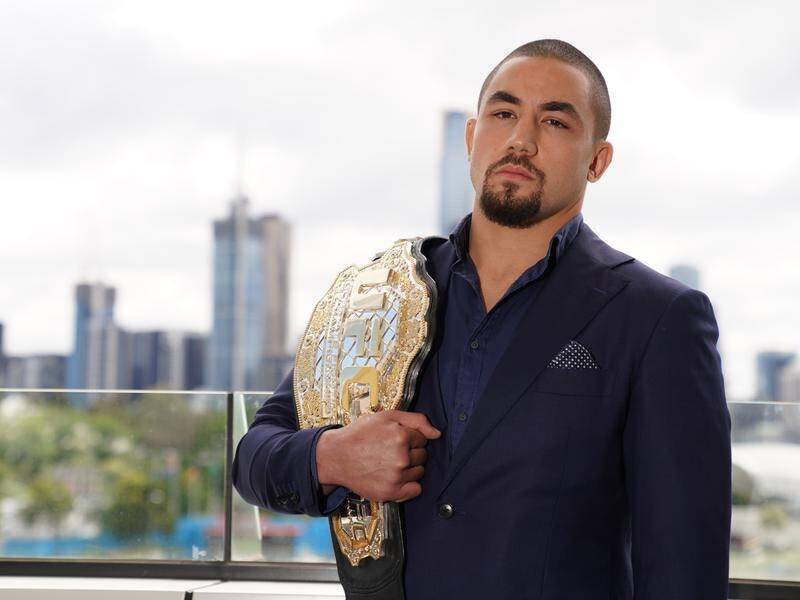 UFC middleweight champion Robert Whittaker will defend his belt in Melbourne in October.