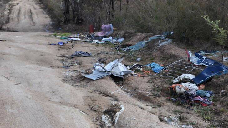 Rubbish dumped illegally at Gibraltar Peak. Photo: Karleen Minney