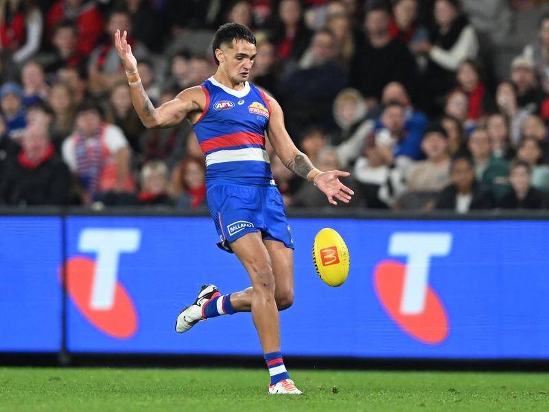 Jamarra Ugle-Hagan has withdrawn from the Bulldogs' clash with St Kilda for personal reasons. (James Ross/AAP PHOTOS)