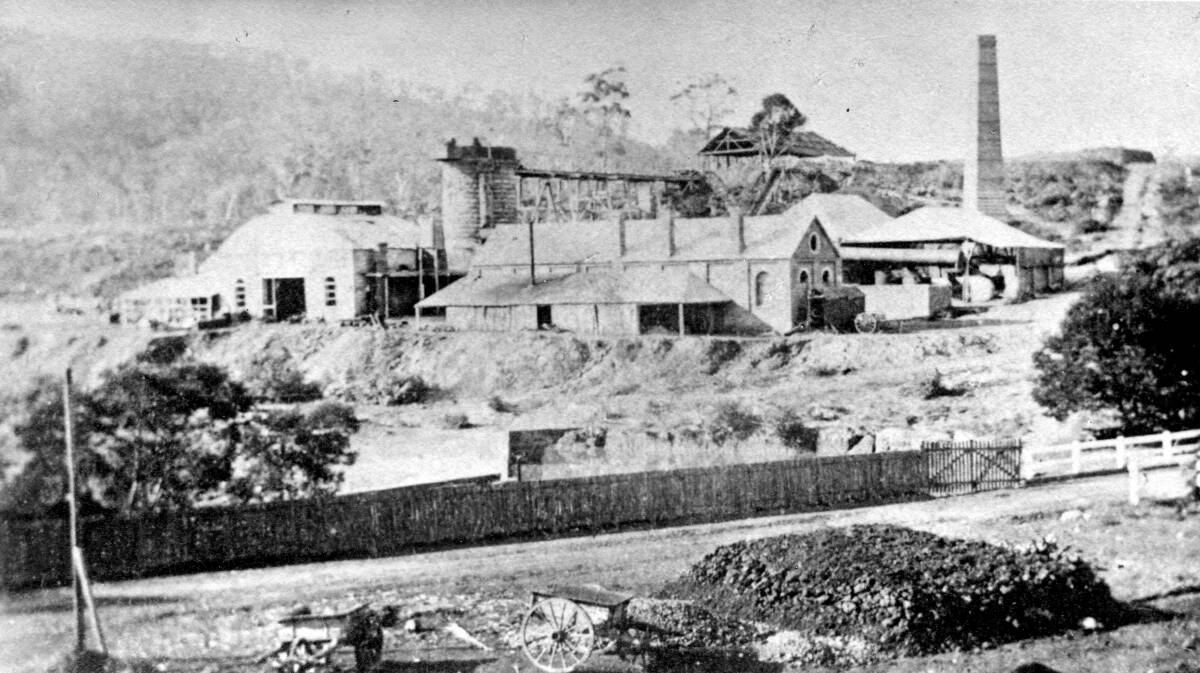 Above:?Second site: Fitz Roy blast furnace and workings that opened in 1865. 
Left: Attraction: The abandoned site was popular for outings, this photo taken 1913.