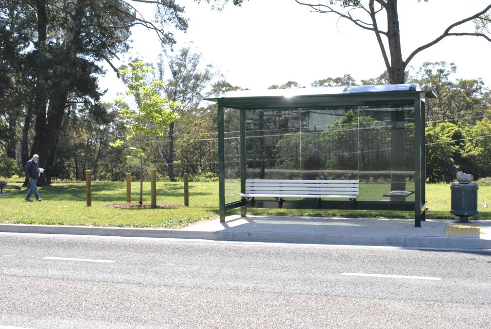 The new bus shelter.