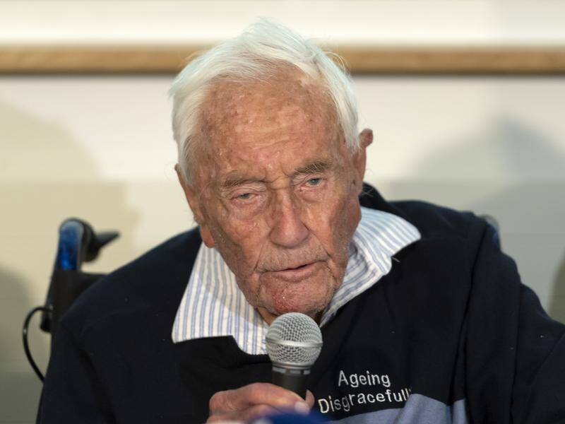 104-year-old Aussie scientist David Goodall is cheery a day before his assisted suicide in Basel.