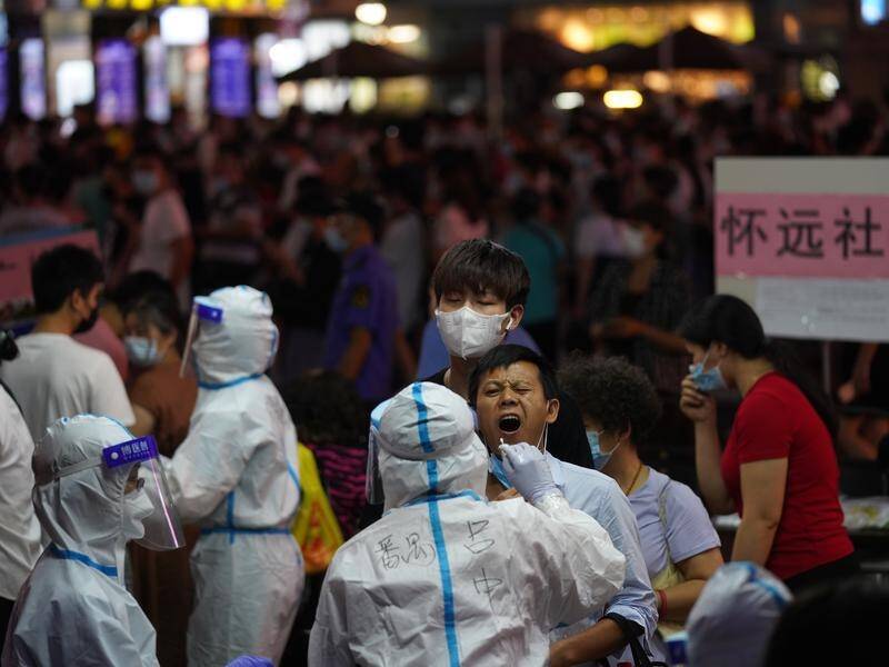 The southern Chinese city of Guangzhou has locked down neighbourhoods amid a COVID-19 outbreak.