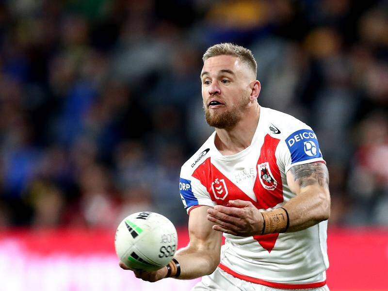 Matt Dufty in action during one of his best games for St George Illawarra against Parramatta.