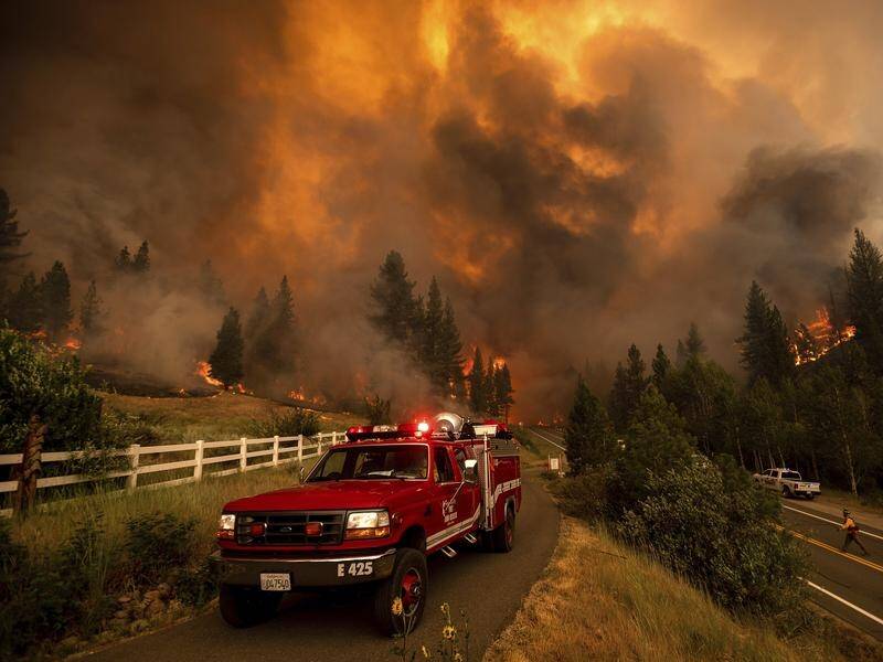Massive wildfires continue to burn across parts of the western United States.