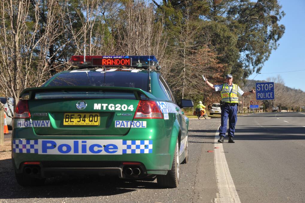 Double demerits apply this Easter long weekend and police are out in force in the Southern Highlands. 	Photo by Roy Truscott