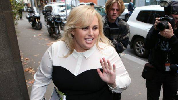 Rebel Wilson, pictured during her defamation trial in June, has banned Fairfax Media from attending her promotional tour of Pitch Perfect 3. Photo: AAP
