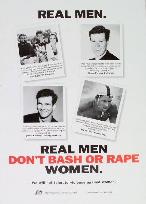 The 1993 federal government domestic violence campaign of which Don Burke was heavily featured. Photo: Supplied