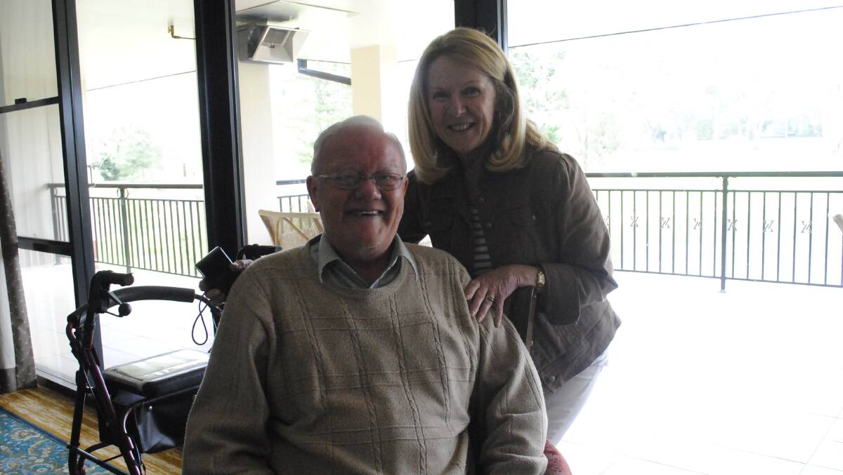 Cecil Hill with Gordon's daughter, Judy. Photo by Megan Drapalski