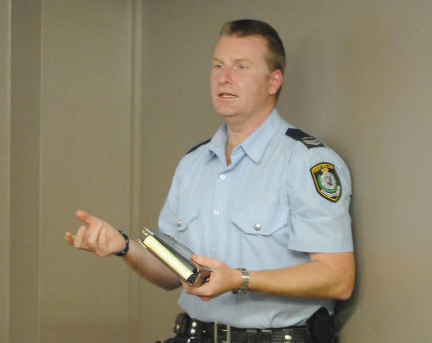 Senior Constable Jason Cula from the Mittagong Highway Patrol discusses various car collision scenarios.