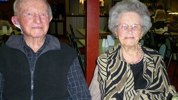 Gordon with his elder sister Elsie who passed away last year. Photo supplied