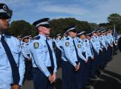 Class 361 during their attestation parade at the Goulburn Police Academy on Friday, March 1. Pictures by Burney Wong. 