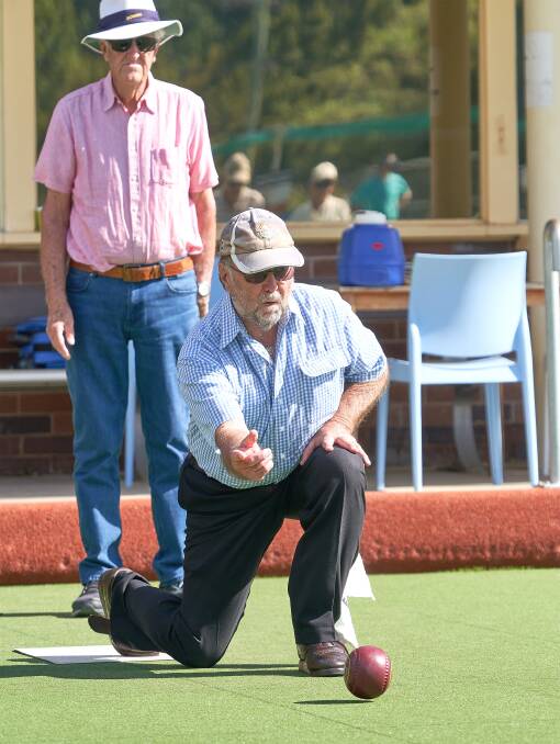 John Cummings in action during social bowls. Picture by Robin Staples. 