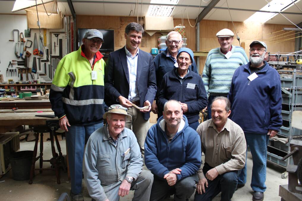 Mr Taylor is encouraging Mens Sheds across Hume to apply for funding. Photo: supplied. 