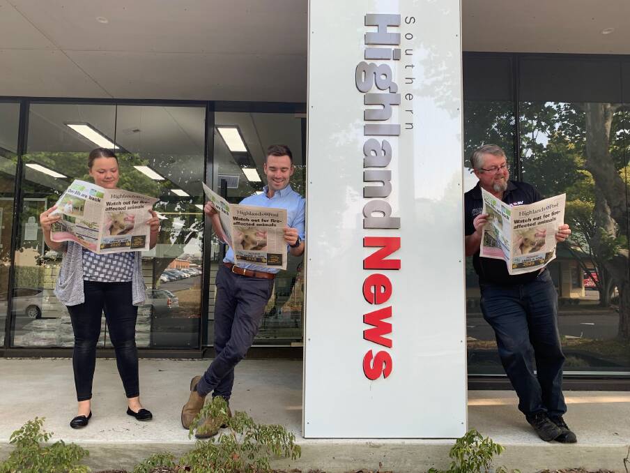 Owing to the bushfires, this week's edition of the Highands Post newspaper will not be home delivered. You can pick up your free copy at the Southern Highland News office at 10 Bundaroo Street, Bowral, and other convenient locations around the region. 