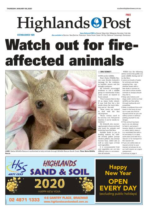 This week's edition of your Highlands Post can be picked up at various places around the region, including newsagents, supermarkets and Mittagong RSL.