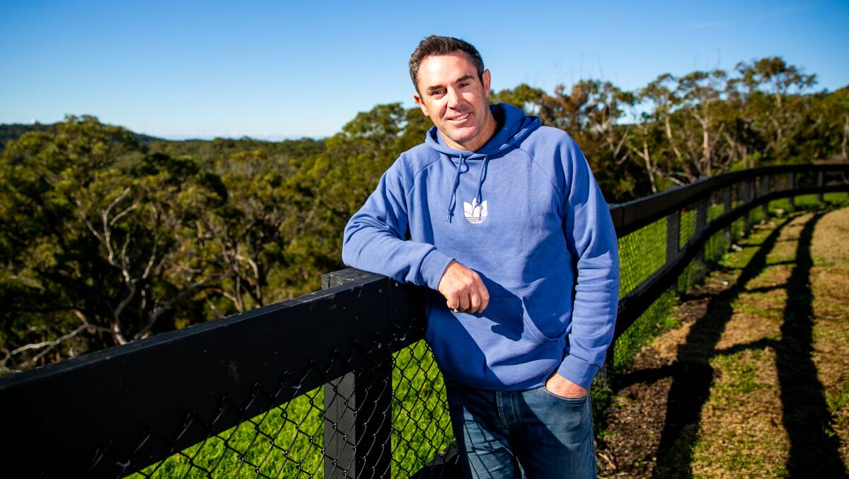 SANCTUARY: Brad Fittler on his family's five and half acre property at Terrey Hills. Picture: Geoff Jones