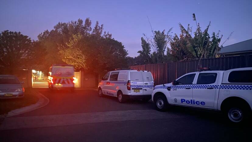 An ambulance enters a property on Rondanella Drive on Wednesday, September 20. Picture by Angela Thompson