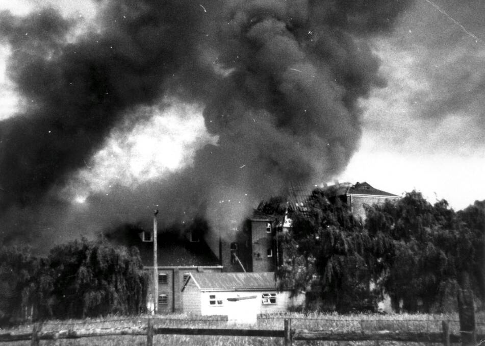1942 FIRE: Malthouse 2 burnt for over 24 hours and took a decade to rebuild. 	Photos: BDH&FHS