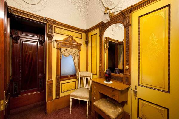 An indication of the attention to detail in the three staterooms. Photo courtesy Powerhouse Museum