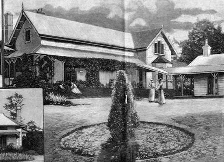 SUTTON FOREST PROSPECT: This sketch from the Sydney Mail in 1893 shows RP Richardson’s residence as it looked before becoming vice-regal.