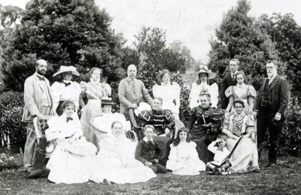 GARDEN PARTY: A W Tooth (back left) at Elvo in Burradoo 1895 with members of the Tooth, Lingen and Stephens families. 
	Photos: BDH&FHS