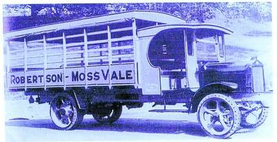 One of the earlier forms of transportation for milk collected on the Hayes family farm at Avoca.