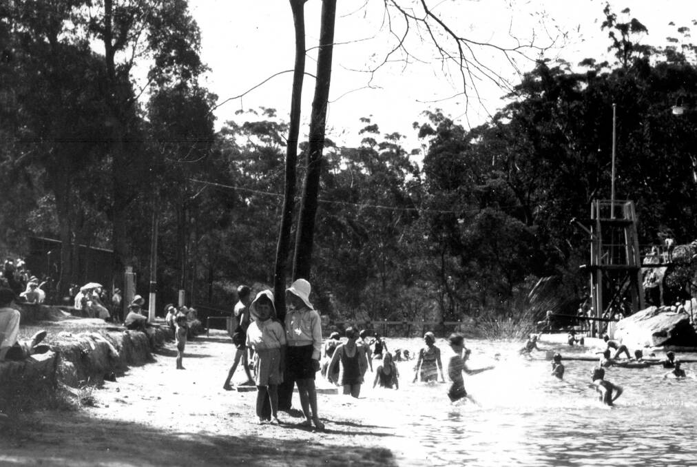 COOL SETTING: Mittagong Baths prior to it becoming an Olympic Pool in 1959.