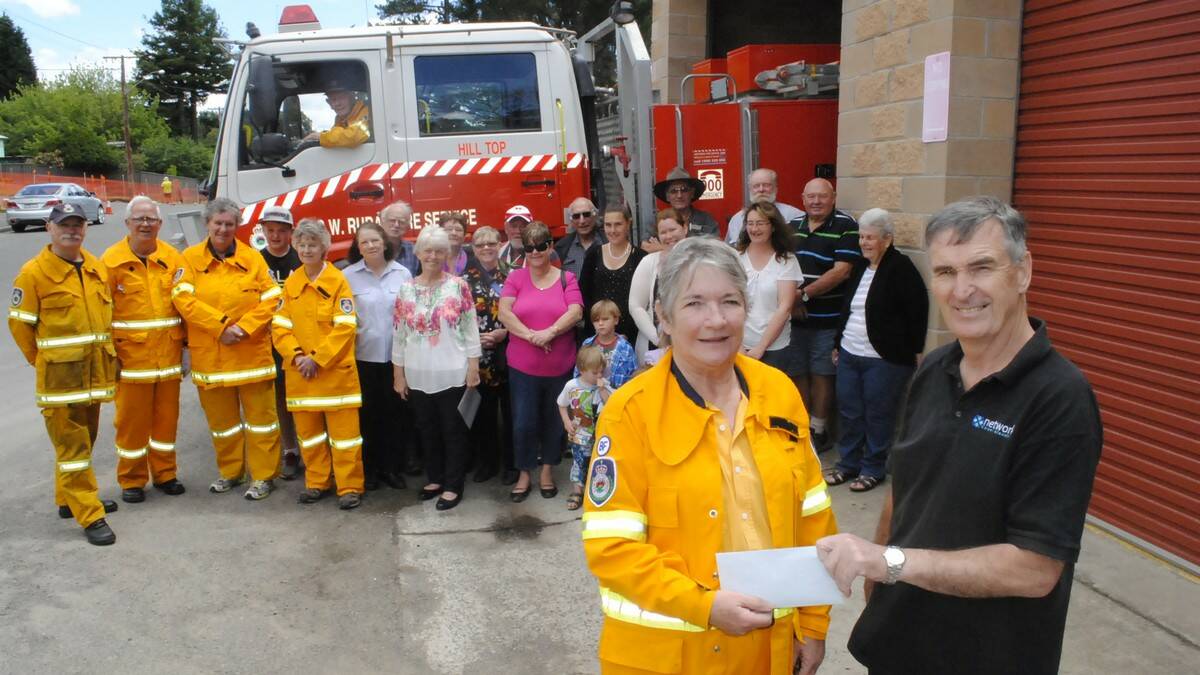 MISERABLE weather could not deter residents of Hill Top, Balmoral Village and Colo Vale from coming out to raise money for the Rural Fire Service (RFS).